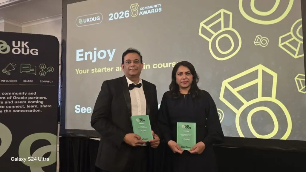 eAppSys team at UKOUG Community Awards 2026
